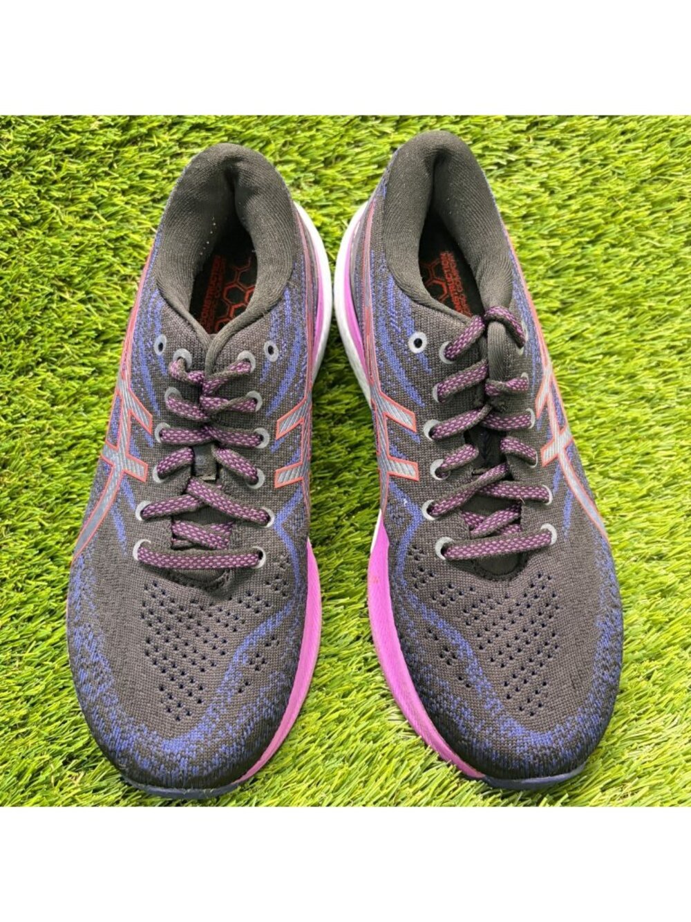 Asics Gel-Kayano 29 Womens Size 6.5 Black Purple Athletic Running Shoes Sneakers - Picture 5 of 9